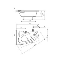 Ванна акриловая Ravak ASYMMETRIC 170x110 правая C491000000 00000018230