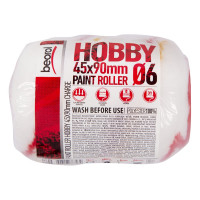Запасной мини-валик BEOROL полиэстер, Hobby D45, 90 мм, ворс 16 мм, бюгель 6 мм 40650