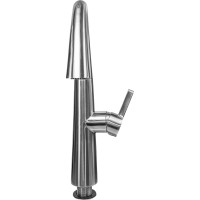 Смеситель для кухни Профсан ПСМ нержавеющая сталь AISI-304, с выдвижной лейкой, тип См-МОЦБИвА PSM-300-9