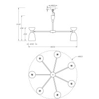 Подвесной светильник Maytoni Cloches MOD113PL-07W