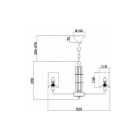 Подвесной светильник Maytoni Metropolitan H015PL-06G