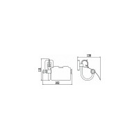 Держатель для туалетной бумаги с крышкой Savol S-006451 23529