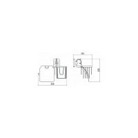 Держатель для туалетной бумаги и освежителя Savol S-L06451 23530