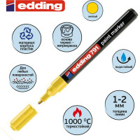 Лаковый маркер Edding пеинт E-791/5 желтый, 1-2 мм, пластиковый корпус 537625