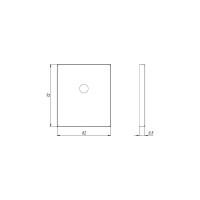 Декоративная накладка ARMADILLO на шток BK Protector/USS CP, хром 42997