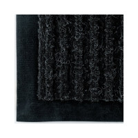 Влаговпитывающий ворсовый ребристый коврик OfficeClean 90х120 см, черный 285744