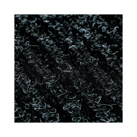 Влаговпитывающий ворсовый ребристый коврик OfficeClean 90х120 см, черный 285744