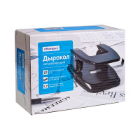 Дырокол Office Space 30 листов, металлический, черный, с линейкой P8714_1866BK 180178