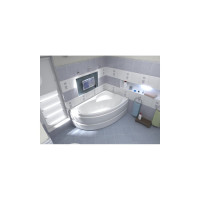 Ванна BAS Сагра левая, 1600х1000 каркас, комплект д/с В 00031