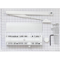 Доводчик DOORLOCK DL210 BC EN2-5 белый с регулируемыми функциями тормоза открывания, регулируемое усилие закрывания 75518
