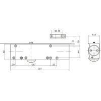 Дверной доводчик Doorlock DL200N BC DC EN2-5 с регулируемыми функциями тормоза открывания коричневый 75562