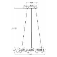 Подвесной светильник Maytoni Tessara MOD081PL-L50G3K
