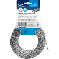 Леска (3 мм; 15 м; витой квадрат с сердечником) для триммера vertextools YK-999-3-15