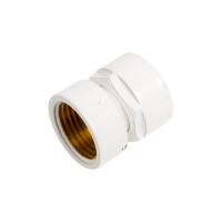 Резьбовое соединение SCHLOSSER для стальных труб GW M22x1.5xGW 1/2, белый 602700002.06