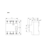 УЗО iskra устройство защитного отключения AFI4-63/0.3 УТ-00019666