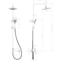 Смеситель для душа Lemark Minima LM3860C