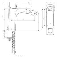 Смеситель для биде Lemark Ursus LM7208BL