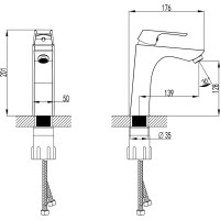Смеситель для раковины Lemark Unit LM4537C