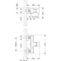 Смеситель для душа Lemark Evitta LM0503C