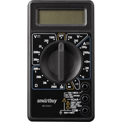 Smartbuy Мультиметр DT831, многофункц., в комплекте: набор щупов, крона SBT-DT831