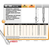 Цековка (4.3/7.8х71 мм; 90 гр.; М4; HSS) Bucovice Tools 851072