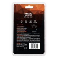 Навесной замок Fuaro PL-02-50 англ. 3 кл., блистер 42293