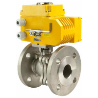 Шаровой кран DN.ru КШФП.316.200 Ду50 Ру40 с электроприводом QT-008 380В D160-02088