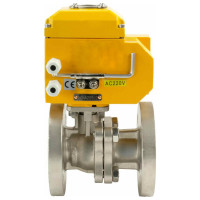 Шаровой кран DN.ru КШФП.316.200 Ду25 Ру40 с электроприводом QT-003 220В D160-04840