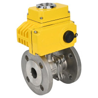 Шаровой кран DN.ru КШФП.316.200 Ду32 Ру40 с электроприводом QT-005 220В D160-02056