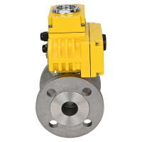 Шаровой кран DN.ru КШФП.316.200 Ду32 Ру40 с электроприводом QT-005 220В D160-02056