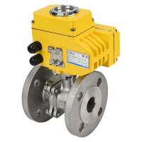 Шаровой кран DN.ru КШФП.316.200 Ду32 Ру40 с электроприводом QT-005 220В D160-02056