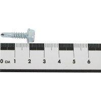 Саморез ZAMETAL 4,8х19 со сверлом и шестигранн. головкой DIN 7504K, оц., 1000 шт ZA081467
