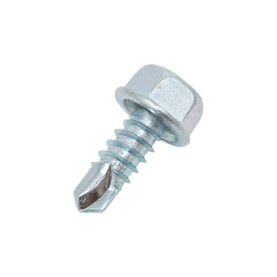 Саморез ZAMETAL 6,3х16 со сверлом и шестигранн. головкой DIN 7504K, оц., 500 шт ZA081603