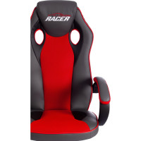 Кресло TetChair RACER GT new кожзам/ткань, металлик/красный, 36/08 13249