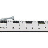 Саморез ZAMETAL 3,9х19 со сверлом и шестигранн. головкой, DIN 7504K, оц., 1000 шт ZA081344