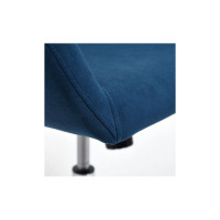 Кресло TetChair MODENA хром, флок, синий 32 14233