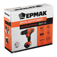 Аккумуляторная дрель-шуруповерт ЕРМАК ДША-12C 646-312