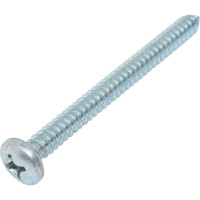 Саморез ZAMETAL 6,3х70 с полукруг. гол., крест. шлиц, DIN 7981, оц., 250 шт ZA101920