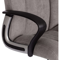 Кресло Tetchair OXFORD флок, серый 21163