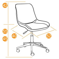 Кресло TetChair STYLE флок молочный 4 13568