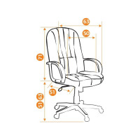 Кресло TetChair СН833 ткань/сетка серая/серая 207/12 10327