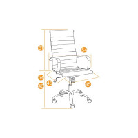 Кресло TetChair URBAN флок синий 32 14436