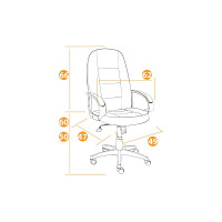 Кресло TetChair СН747 флок серый 29 15027