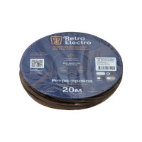 Кабель Retro Electro, ретро, TV, коричневый, длина бухты 20 2254741