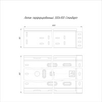 Перфорированный лоток Промрукав Стандарт 300х100х3000 PR16.0013