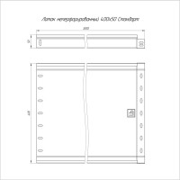 Неперфорированный лоток Промрукав Стандарт 400х50х3000 1,0 мм 3м PR16.0058