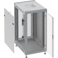 Коммутационный шкаф SYSMATRIX, 15U 600х600х800 передняя дверь-стекло, задняя-2 створки SL 6615 714