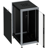 Коммутационный шкаф SYSMATRIX, 37U 600х1000х1780 передняя дверь-стекло, задняя сплошная SL 6037 912