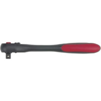Трещотка YATO 1/4", 72 зуб., CrV, 2-х компонентная рукоятка YT-0293