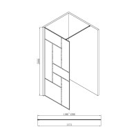 Душевая перегородка ABBER Eleganz Immer Offen AG63120B